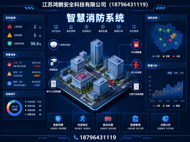 长沙消防通信指挥展示图